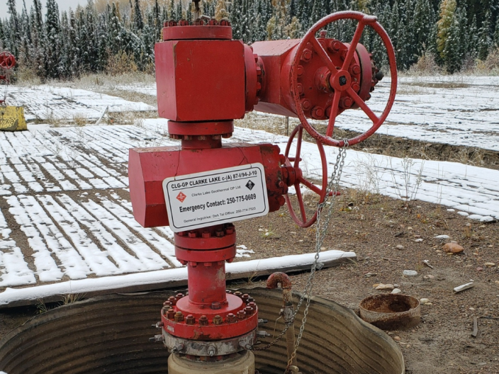 Wellhead for test well TDK
